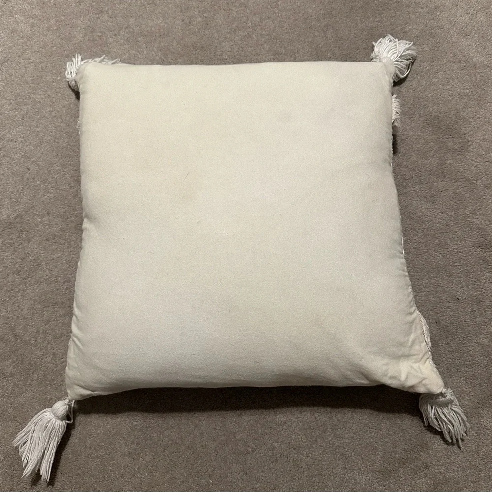 Square Boho Tassel Pillow Case Cover
